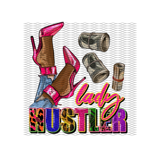 Lady Hustler white toner transfer